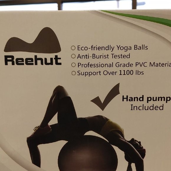 BRAND NEW Reehut Exercise Ball - Size Large (65 cm) - Picture 1 of 3
